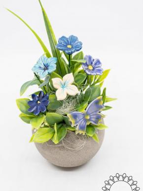 Mini Centerpiece with Butterfly - Blue