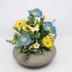 Nagy Asztaldísz Mezei Virágokkal - Kék